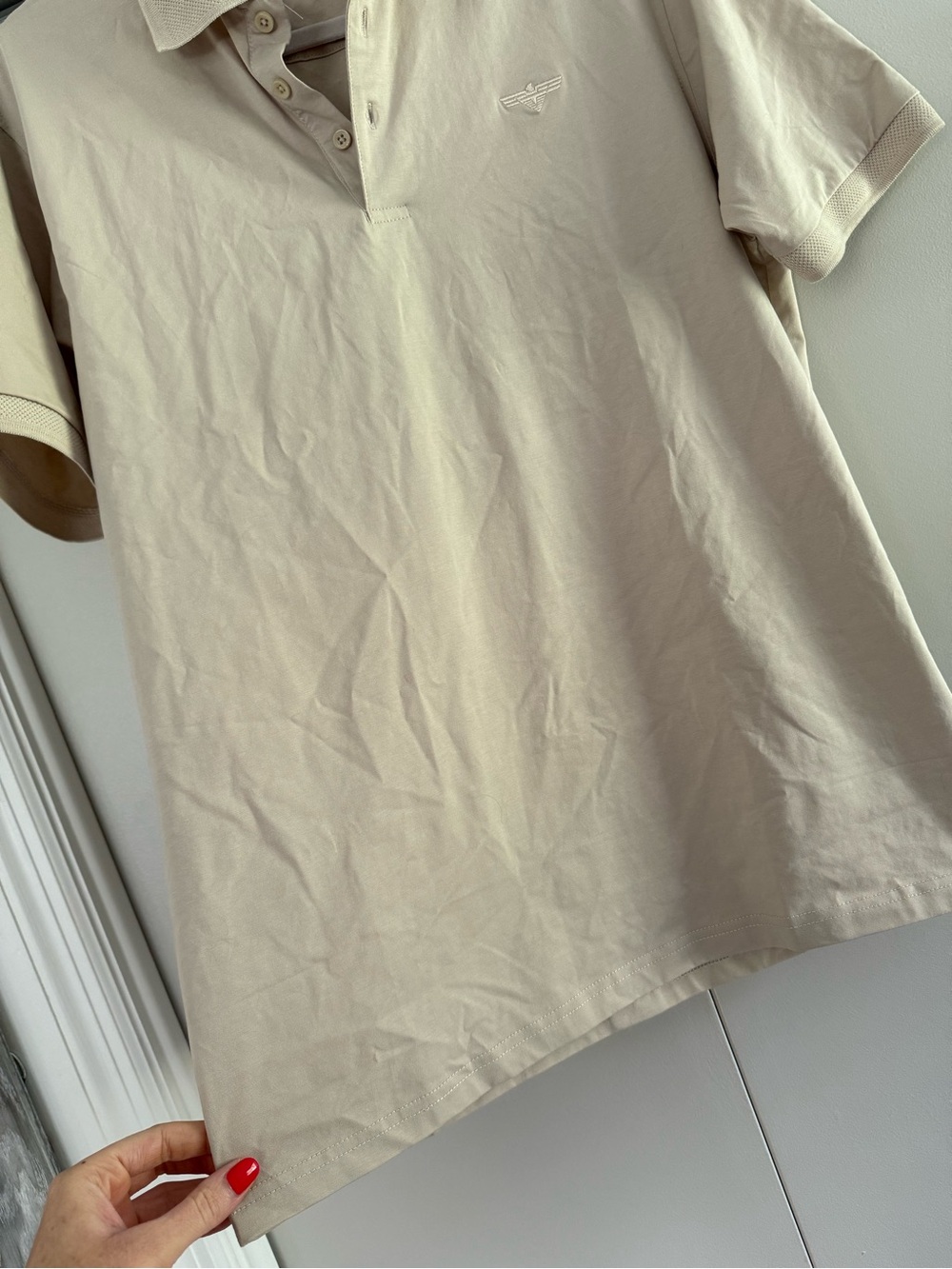 VIP Collection Men’s Tan Polo - Picture 2 of 4